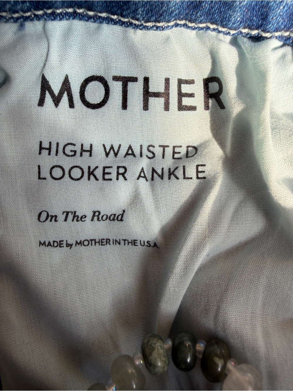 #364- MOTHER High Waisted Looker Ankle Jeans in Medium Blue - Picture 9 of 9